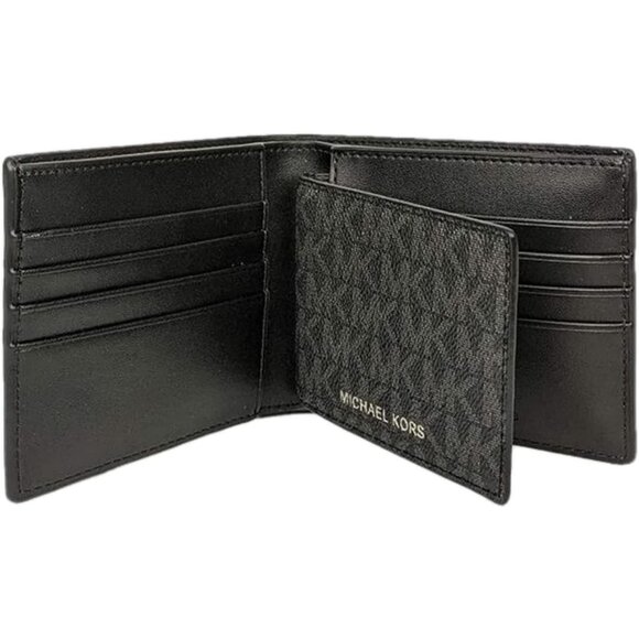 Michael Kors Men's Cooper Billfold with Passcase Wallet (Black) - Picture 6 of 10